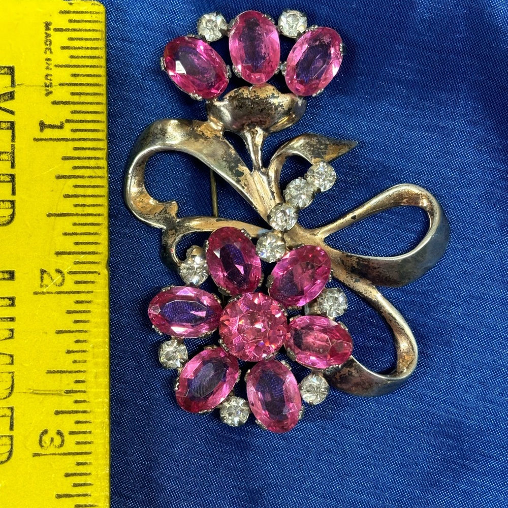 Victorian Solid Sterling Brooch - image 6
